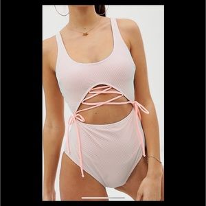 ASOS one piece fishnet bathing suit